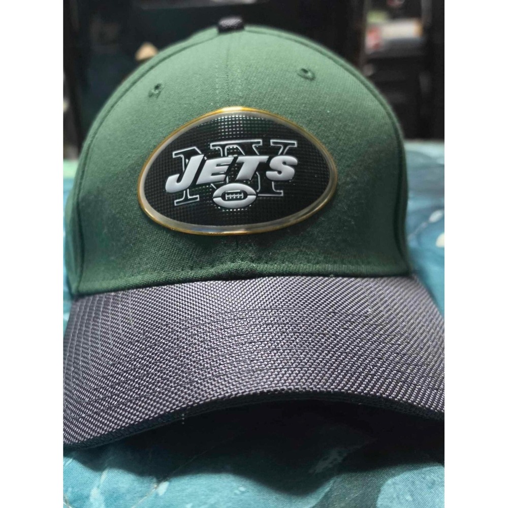 New Era New York Jets NFL 39THIRTY Stretch Fit Hat Green Grey Size L/XL